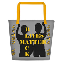 Load image into Gallery viewer, Black Lives Matter Beach Bag