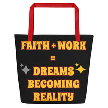 Load image into Gallery viewer, Faith + Work Beach Bag