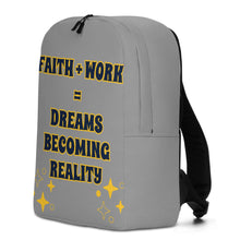 Load image into Gallery viewer, Faith + Work Minimalist Backpack