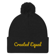 Cargar imagen en el visor de la galería, Created Equal Pom-Pom Beanie