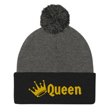 Load image into Gallery viewer, Queen Pom-Pom Beanie
