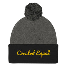 Cargar imagen en el visor de la galería, Created Equal Pom-Pom Beanie