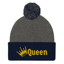 Load image into Gallery viewer, Queen Pom-Pom Beanie