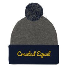 Cargar imagen en el visor de la galería, Created Equal Pom-Pom Beanie