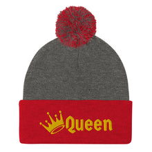 Load image into Gallery viewer, Queen Pom-Pom Beanie