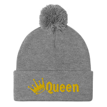 Load image into Gallery viewer, Queen Pom-Pom Beanie