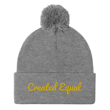 Cargar imagen en el visor de la galería, Created Equal Pom-Pom Beanie