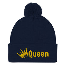 Load image into Gallery viewer, Queen Pom-Pom Beanie
