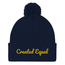 Cargar imagen en el visor de la galería, Created Equal Pom-Pom Beanie