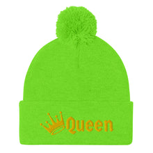 Load image into Gallery viewer, Queen Pom-Pom Beanie