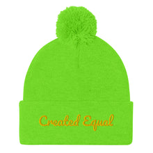 Cargar imagen en el visor de la galería, Created Equal Pom-Pom Beanie