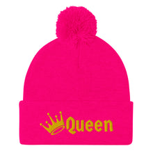Load image into Gallery viewer, Queen Pom-Pom Beanie