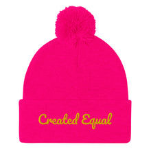 Cargar imagen en el visor de la galería, Created Equal Pom-Pom Beanie