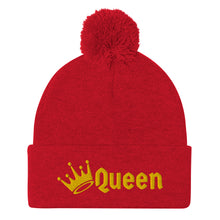 Load image into Gallery viewer, Queen Pom-Pom Beanie