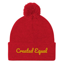 Cargar imagen en el visor de la galería, Created Equal Pom-Pom Beanie