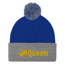 Load image into Gallery viewer, Queen Pom-Pom Beanie