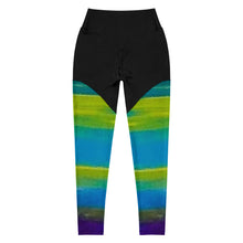 Load image into Gallery viewer, Blue Wave 2 Sports Leggings