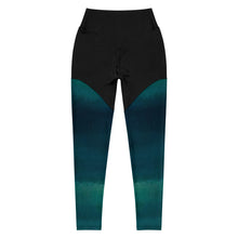 Cargar imagen en el visor de la galería, Sea Green Sports Leggings