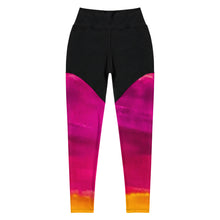 Cargar imagen en el visor de la galería, Burst of Pink Sports Leggings