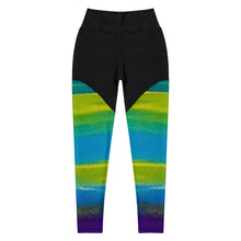 Load image into Gallery viewer, Blue Wave 2 Sports Leggings