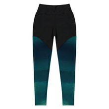 Cargar imagen en el visor de la galería, Sea Green Sports Leggings