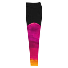 Cargar imagen en el visor de la galería, Burst of Pink Sports Leggings