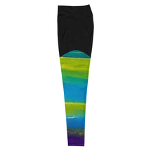 Load image into Gallery viewer, Blue Wave 2 Sports Leggings