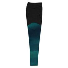 Cargar imagen en el visor de la galería, Sea Green Sports Leggings