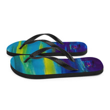 Load image into Gallery viewer, Blue Wave Flip-Flops