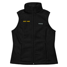 Cargar imagen en el visor de la galería, Faith + Work Women’s Columbia fleece vest