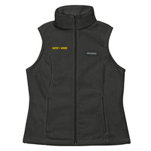 Cargar imagen en el visor de la galería, Faith + Work Women’s Columbia fleece vest