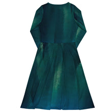 Load image into Gallery viewer, Sea green long sleeve midi dress
