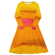 Load image into Gallery viewer, Sunburt long sleeve midi dress
