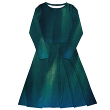 Load image into Gallery viewer, Sea green long sleeve midi dress

