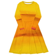 Load image into Gallery viewer, Sunburst 2 long sleeve midi dress
