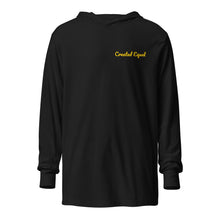Load image into Gallery viewer, Created Equal Hooded long-sleeve tee
