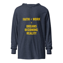 Cargar imagen en el visor de la galería, Faith Plus Work Hooded long-sleeve tee
