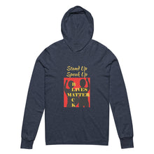Load image into Gallery viewer, Black Lives Matter Hooded long-sleeve tee

