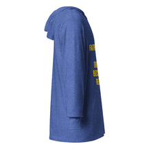 Load image into Gallery viewer, Faith Plus Work Hooded long-sleeve tee
