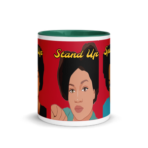 Pray Up-Stand Up-Speak Up Mug with Color Inside