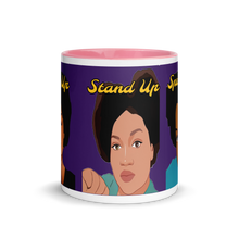Cargar imagen en el visor de la galería, Pray Up-Stand Up-Speak Up Mug with Color Inside
