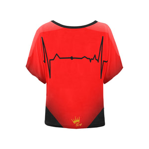 Heartbeat Batwing Sleeve T-shirt