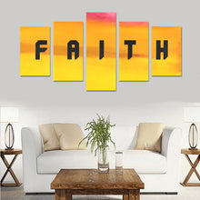 Cargar imagen en el visor de la galería, FAITH Sunburst Wall Art (No Frame) 5-Pieces
