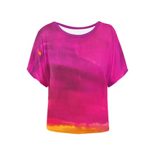 Load image into Gallery viewer, Burst of Pink Batwing Sleeve T-Shirt
