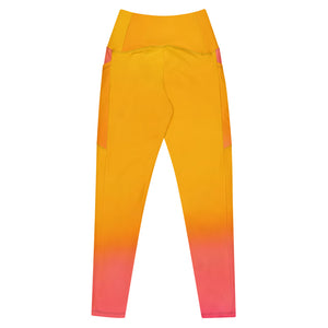 Sunburst Crossover leggings with pockets