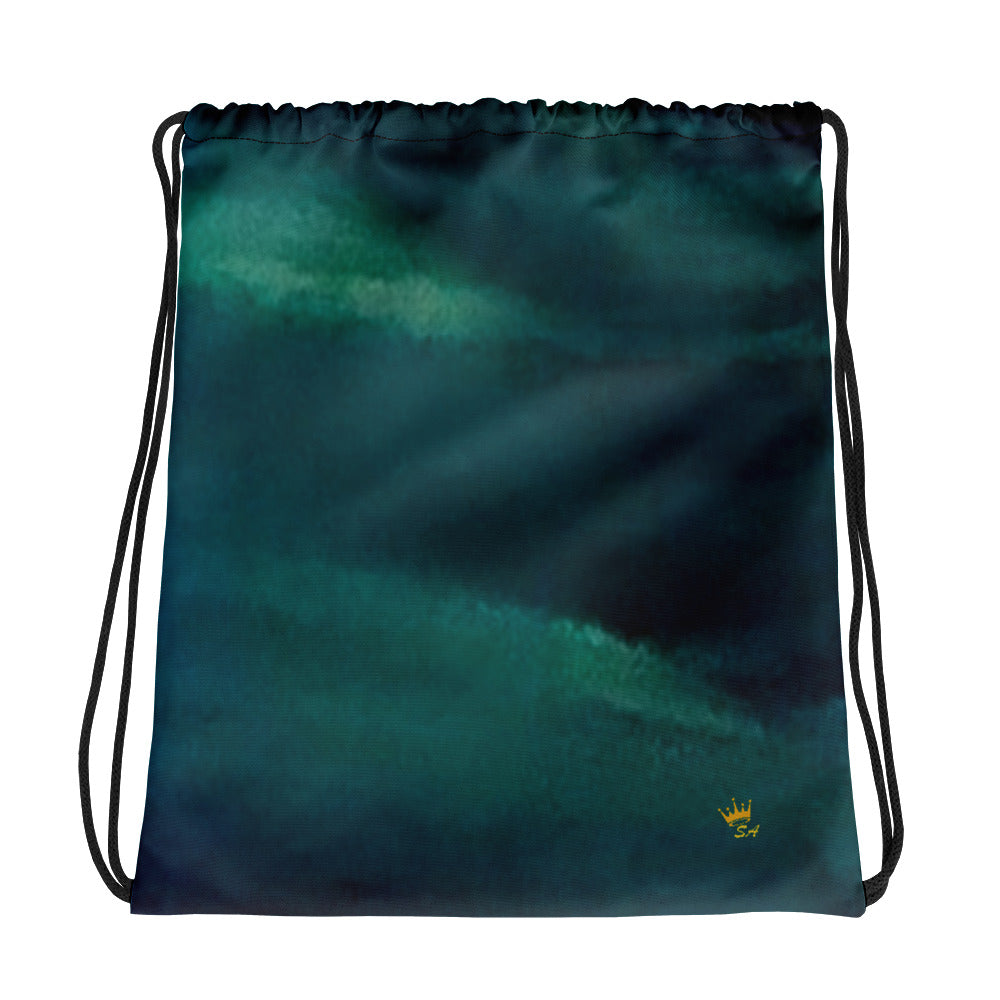 Sea Green Drawstring bag