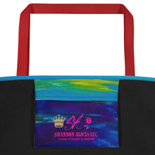 Load image into Gallery viewer, Blue Wave Beach Bag
