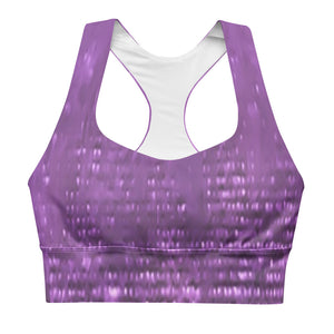 Lilac Longline sports bra