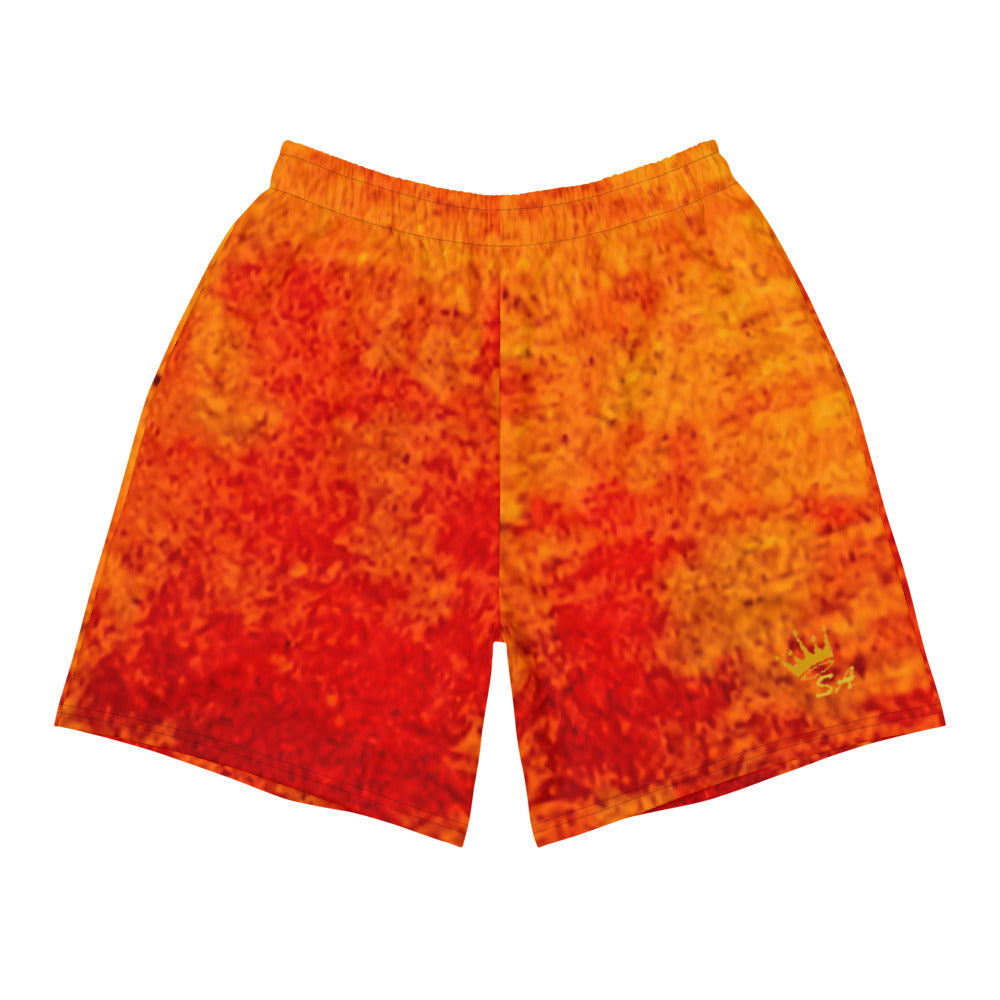 Summer Fire Men's Athletic Long Shorts