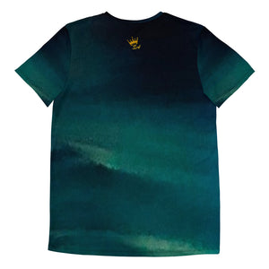 Sea Green Men's Athletic T-shirt